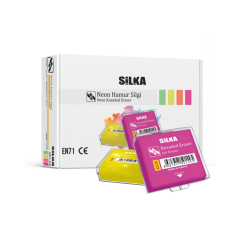 1053-SILKA 12 LI RENKLI HAMUR SILGI
