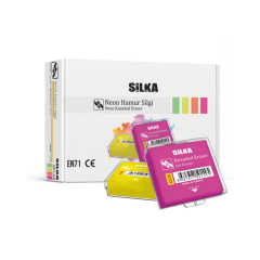 1053-SILKA 12 LI RENKLI HAMUR SILGI