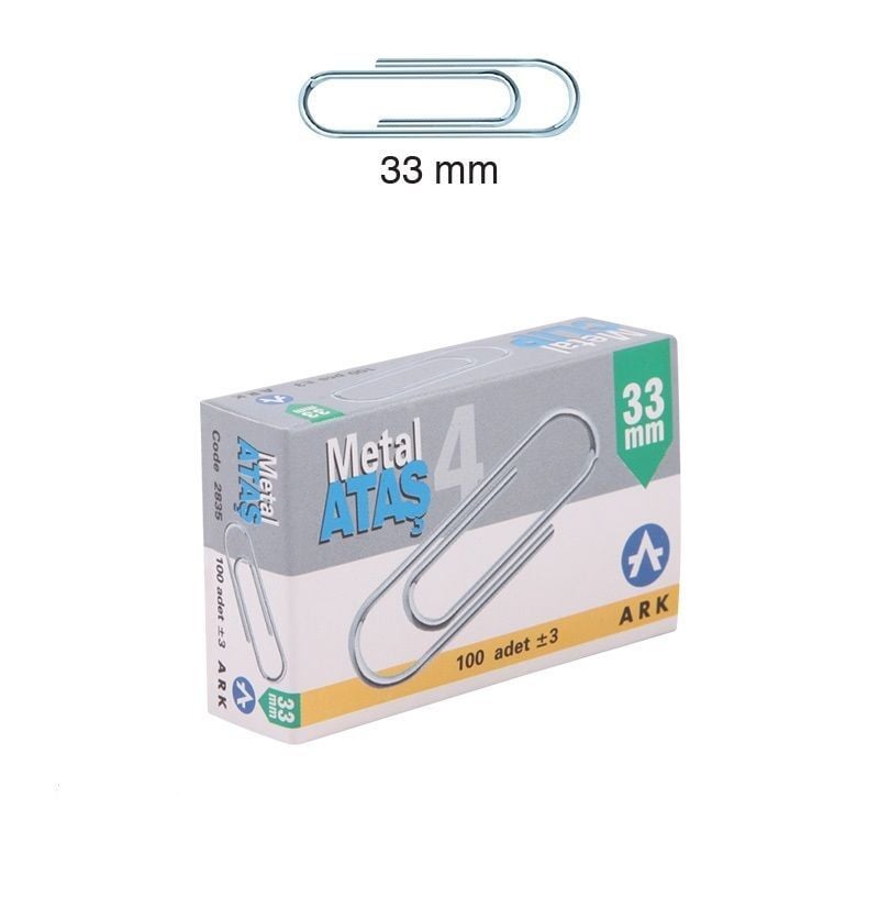 2835-Ark No:4 Metal Ataş 33 mm 24lü