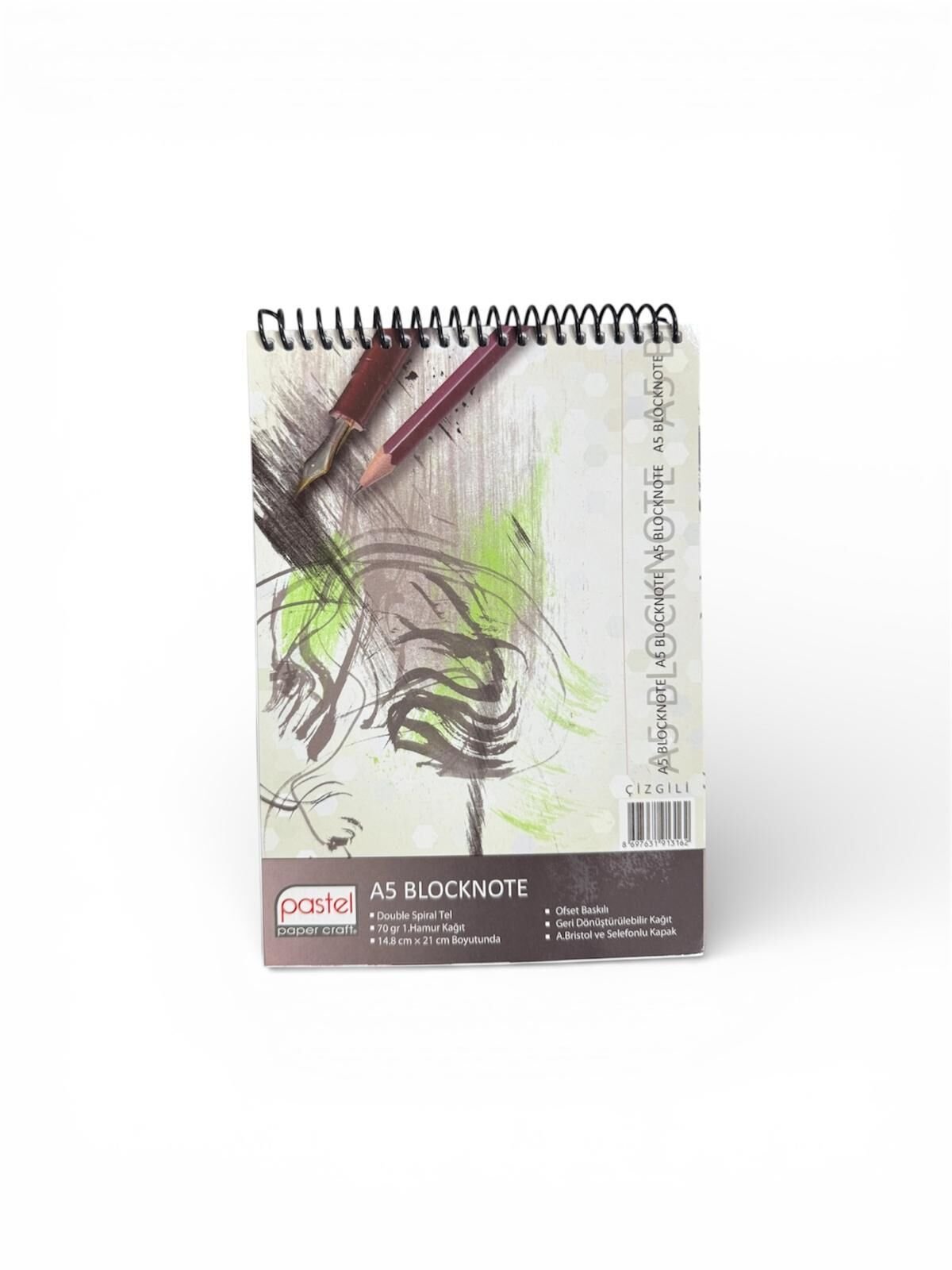 A5 Üstten Spriralli Bloknot 6 Adet