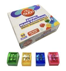 BUBU-KT0018 KLASİK ÇİFTLİ KALEMTIRAŞ 48 ADET