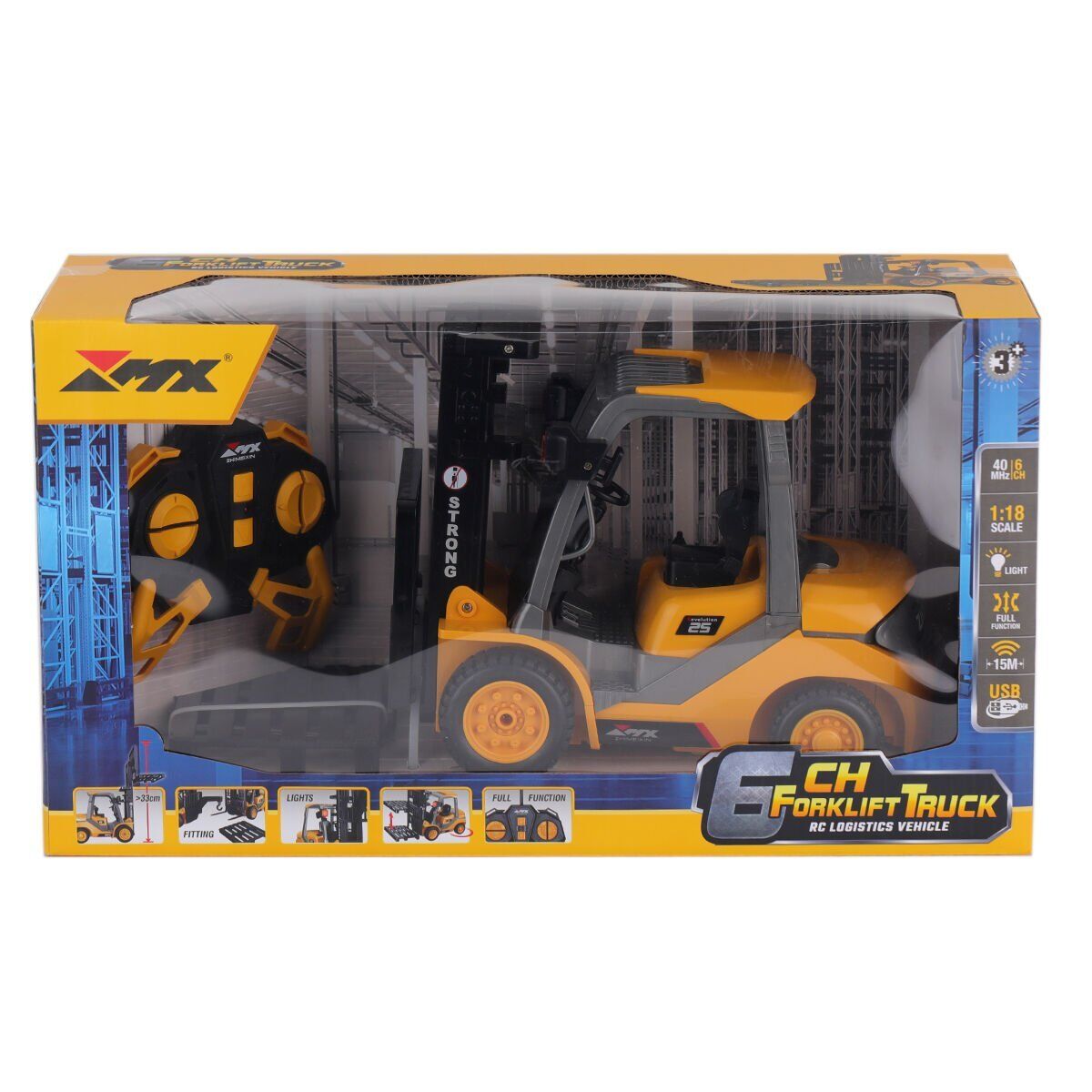 5088 SUN-1:24 IŞIKLI USB ŞARJZLI UZAKTAN KUMANDALI BULDOZER