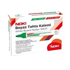 1664Y/NOKI BEYAZ TAHTA KALEMI 12 LI YESIL