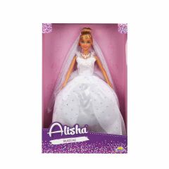 3381 SUN-RST-SIS-Gelinlikli Manken Bebek Alisha 29 cm - Sunman