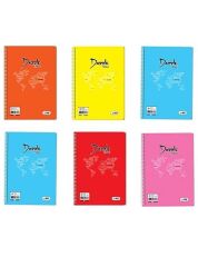 Umut A5 96 Yaprak Kareli Spiralli Plastik Kapak Defter 12 Adet