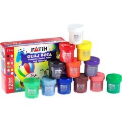 Fatih 12 Renk Guaj Boya 12 x 25ml