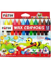 Fatih Jumbo Üçgen Wax Crayon Mum Boya 12 Renk