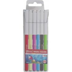 MIKRO ZW 607 6 RENK KECELI KALEM 24 LU