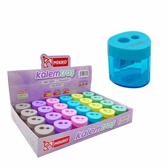 Mikro 1009 Üçgen Kalemtıraş 24 Adet
