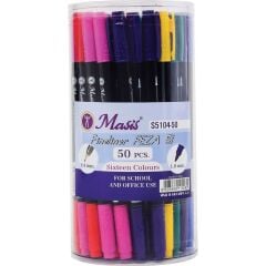 Masis S5104 Fineliner Çift Uçlu Kalem 50 Adet