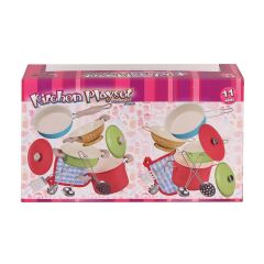 ATF-3815-7A Renkli Emaye Tencere Tava Seti 11 Parça -Vardem Oyuncak