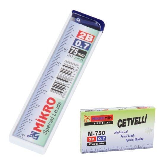 MIKRO M-750 75MM CETVELLI KURSUN KALEM UCU 0.7MM