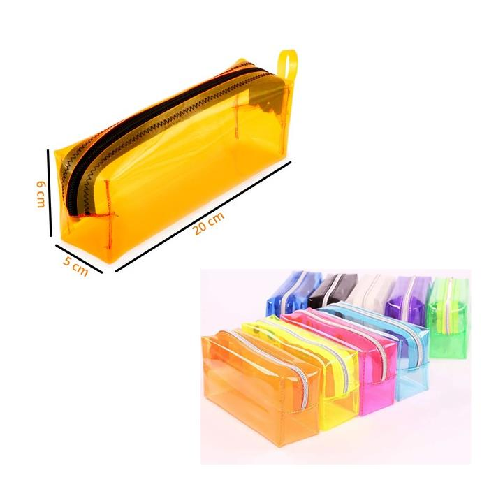 Şeffaf Tek Gözlü Kalemlik 12 Adet