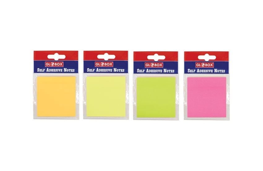 6633-GLOBOX NEON YAPISKANLI NOT KAGIDI 75X75 12 LI