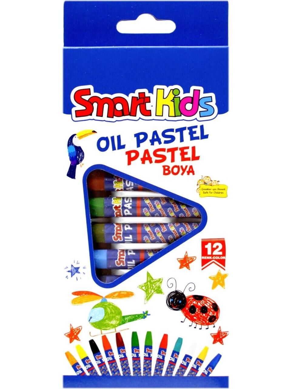 3557-SMART KIDS PASTEL BOYA 12 RENK