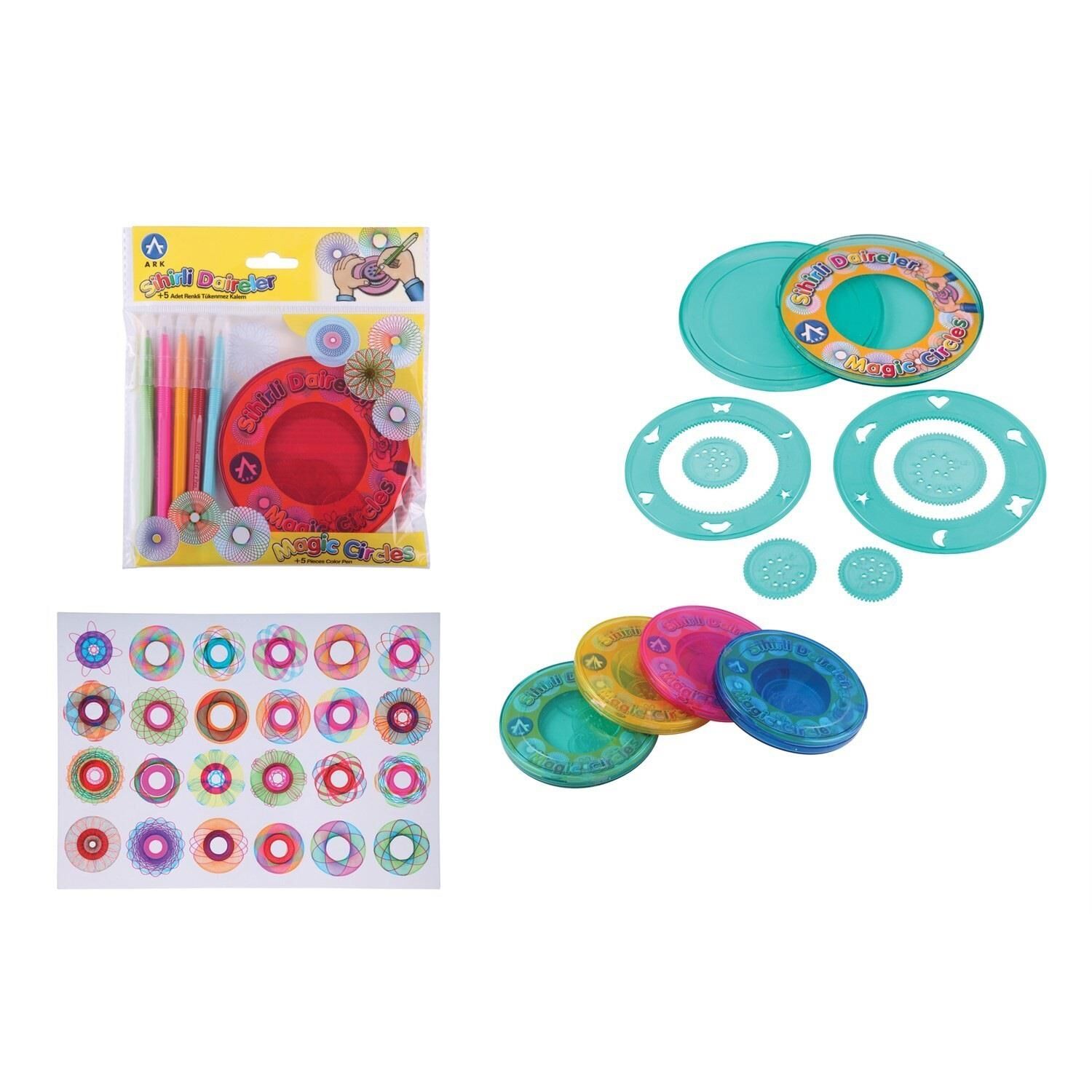 983-SİHİRLİ DAİRELER +5 ADET RENKLİ TÜKENMEZ SET