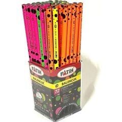 FATIH BALONCUK SIYAH LATA KURSUN KALEM 72 LI