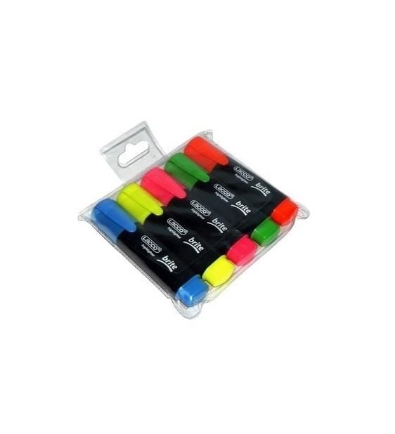 215-LACCO 5 LI SET BRITE FOSFORLU KALEM