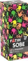 FATIH SOBE SIYAH LATA KURSUN KALEM 72 LI
