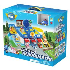POLI MRT-664 Sesli Robocar Poli Lets Go Ana Merkez Oyun Seti