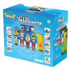 POLI MRT-664 Sesli Robocar Poli Lets Go Ana Merkez Oyun Seti