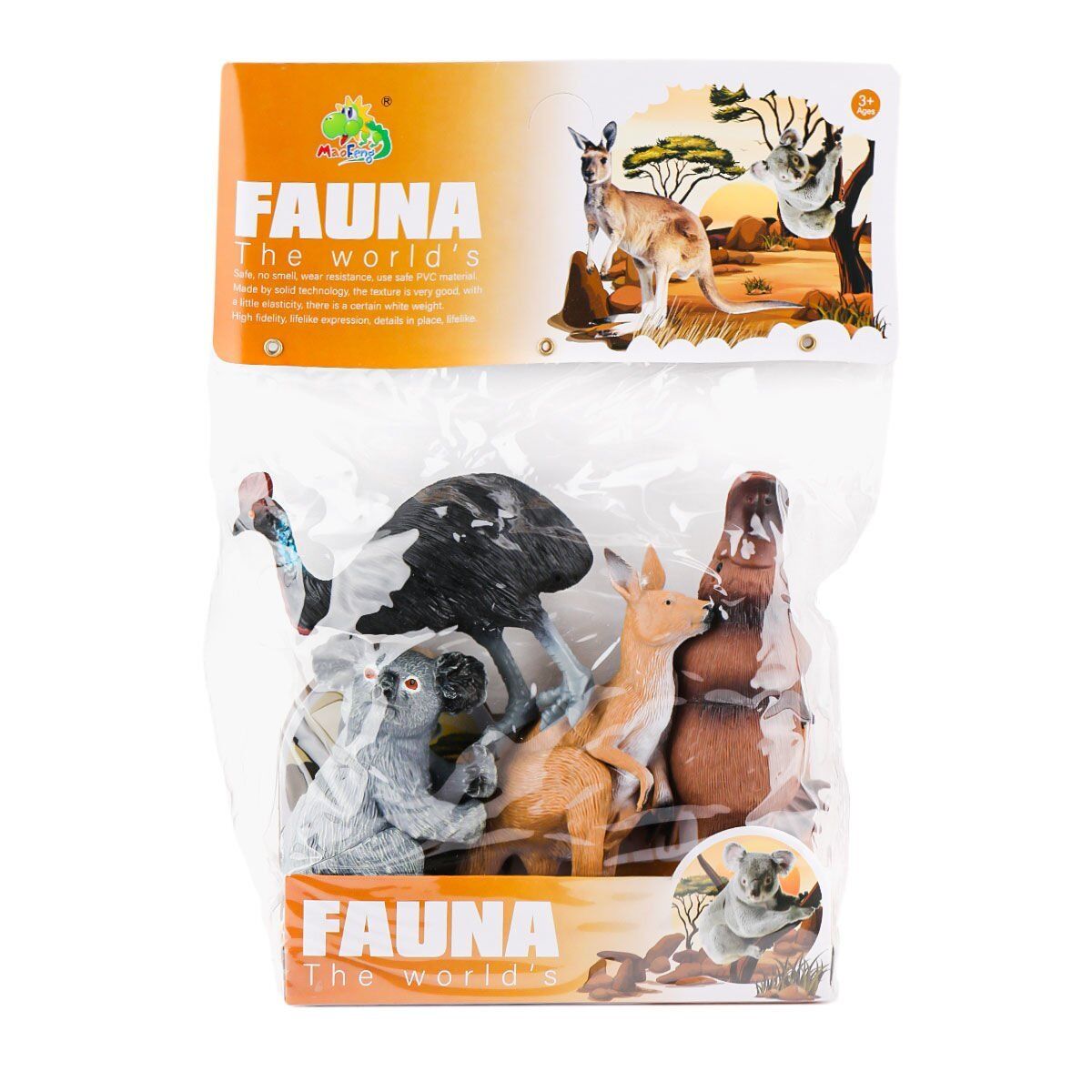 AZ7-007 PVC Vahşi Hayvan Seti 4lü -Kidmar Oyuncak