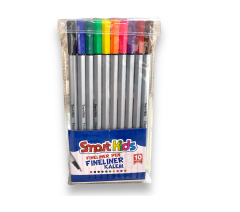 3563-SMART KIDS FINELINER 10 RENK PVC PAKET