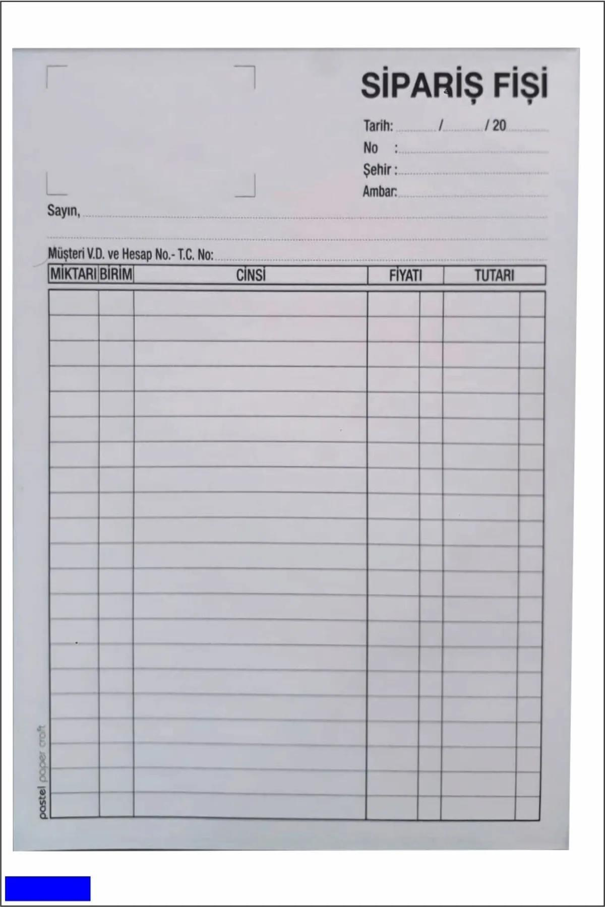 SIPARIS FISI [2*50] OTOKOPILI 3 NÜSHA