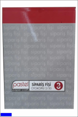 SIPARIS FISI [2*50] OTOKOPILI 3 NÜSHA