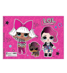 300215-93/L.O.L. 25X35 SP.RESIM DEFTERI 15 YP