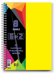U-Deep 6+2 Sp Pp Kapak Ayraçlı Defter