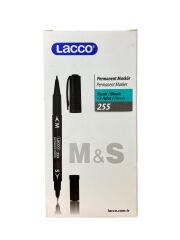 255-1 LACCO ÇİFT UÇLU CD KALEMİ SİYAH