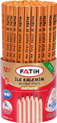 Fatih İlk Kalemim Alıştırma Kalemi Natural 72 Adet