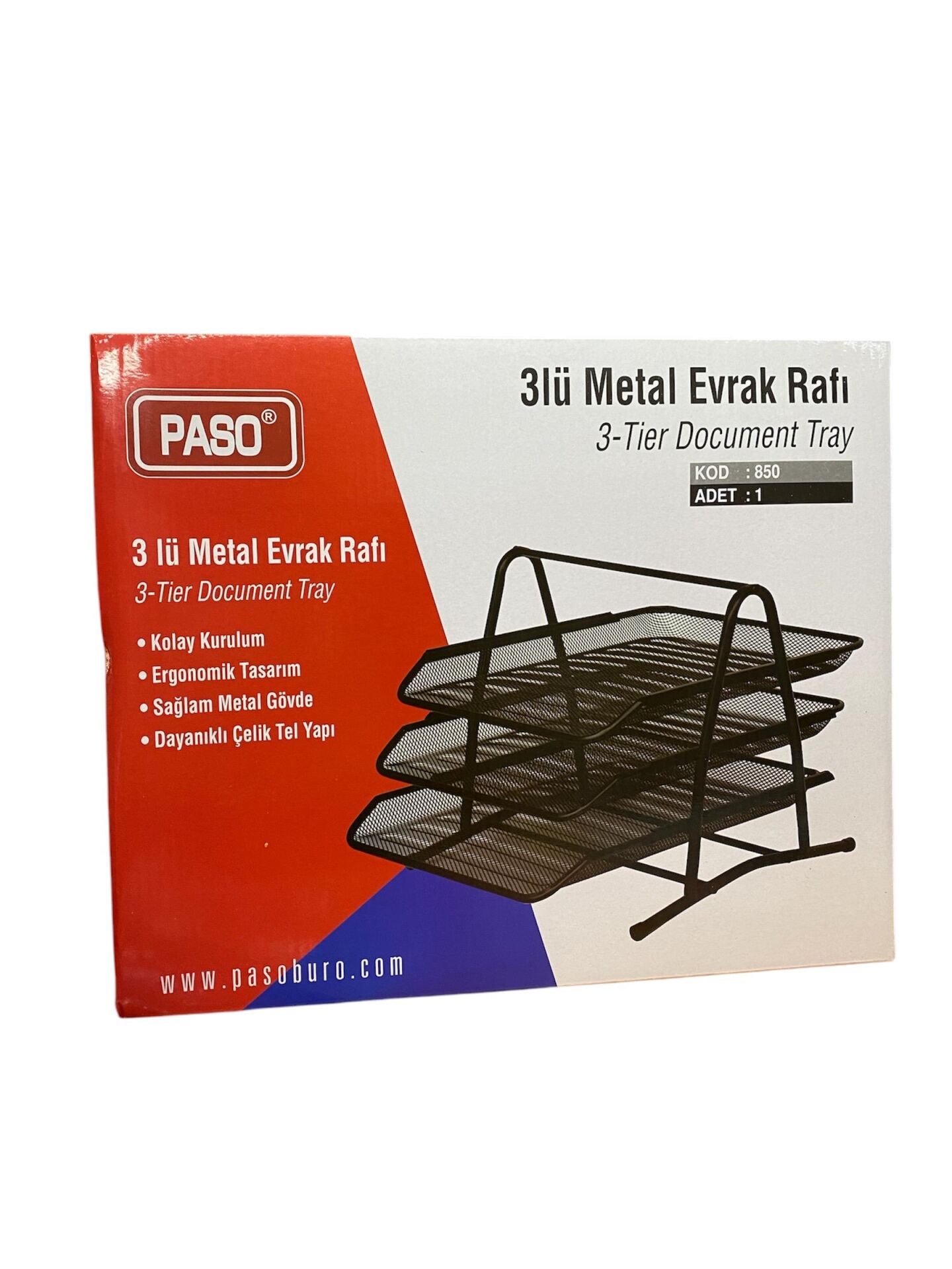 PASO PERFORE 3 LÜ EVRAK RAFI 850