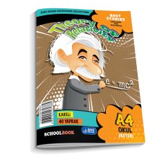 40/4 A4 Karton Kapak Kareli Metod Defteri 12li