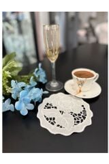 Leaf Beyaz Kokteyl Peçete 2 li