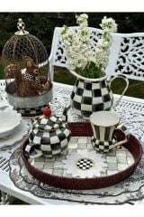 Damalı Papatya Peçete 2 Kişilik