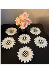 Damalı Papatya Peçete 2 Kişilik