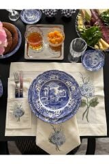 Blue Cornales Amerikan Servis Peçetesi Ve Çatal Kılıfı 2 Kişilik