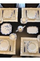 Brillant Serisi - Gold Çerçeveli Amerikan ve Peçetesi 2 Kişilik